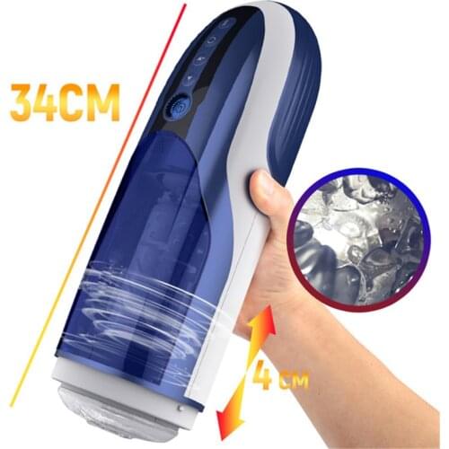 Electric Automatic Masturbator Sex Oral Cup Blowjob Deep Throat Mouth Pussy Male Masturbator Sex Toys For Men Masturbation Cup