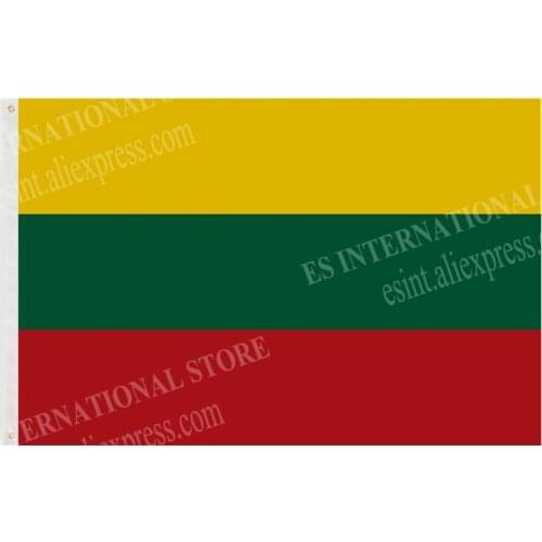 Lithuania Flag National Polyester Banner Flying150* 90cm 3ft x 5ft flag All over the world Worldwide outdoor