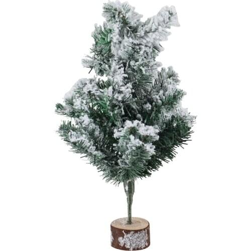 45Cm Flocked Christmas Tree White Densified Snow Spray Simulation Christmas Tree Creative Scene Decoration