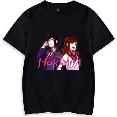 Manga horimiya Summer High Quality T-shirt 100% Cotton Tee Printed Child Women Men Short Sleeve Casual Tee
