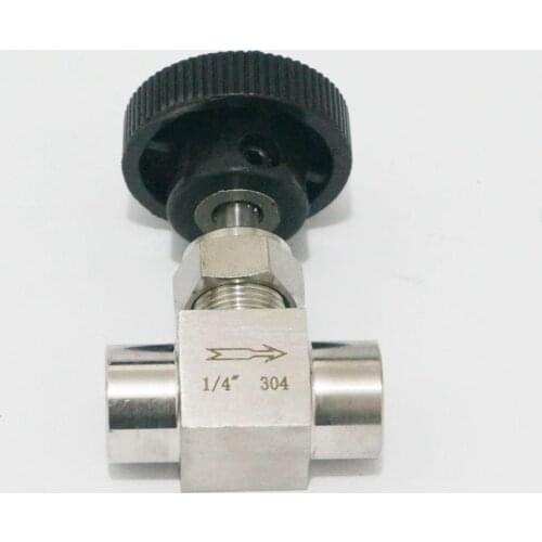 1/4" BSP Equal female Thread 304 Stainless Steel shut off valve Needle Valve 915 PSI