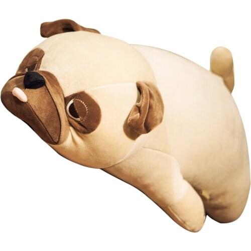 New Soft Animal Pug Dog Plush Toy Big Stuffed Shiba Inu Doll Sleeping Pillow for Boy Girl Birthday Gift Deco 35inch 90cm DY50772