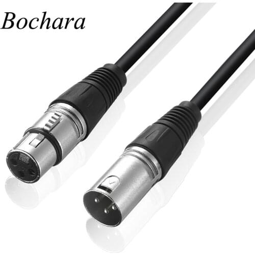 Bochara XLR Cable Male to Female M/F For Microphone Mixer TPE Material+OFC Copper 1m 1.8m 3m 5m 10m 15m 20m