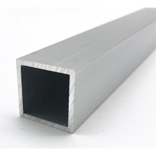 25mm*25mm*2mm square tube aluminum alloy hollow pipe rectangle straight duct vessel 100/200/300/400/500/550mm length
