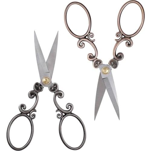 MIUSIE Durable Stainless Steel Vintage Classic Cutter Cutting Handicraft Embroidery Cross Stitch Sewing Tailor Scissor Shears