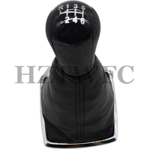 New 6 Speed Car PU Leather Shift Knob Stick Lever Gaiter Cover For Ford Focus Mondeo MK2 II 2004-2011
