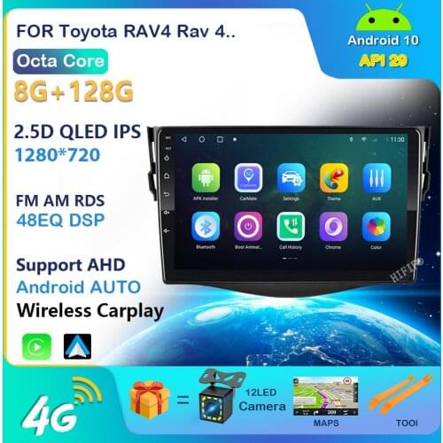 New!! 9'' 2din Android 10 Car DVD Player for Toyota RAV4 Rav 4 2007 2008 2009 2010 2011 Car Radio GPS Navigation Wifi Player