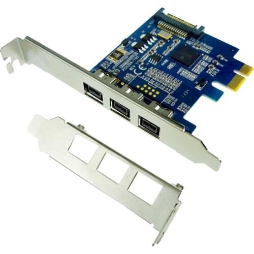 1Pcs PCI-E to 1394B adapter card HD DV video capture card PCIE to 1394B Firewire 800 expansion card