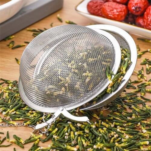 1 PCS Stainless Steel Tea Infuser Sphere Locking Spice Tea Ball Strainer Mesh Infuser Tea Filter Strainers Kitchen Accessories