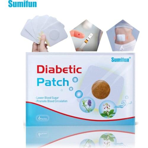 Sumifun 120Pcs/20Bags Diabetic Patch Stabilizes Balance Blood Sugar Level Glucose Natural Herbs Diabetes Medical Plaster D1809