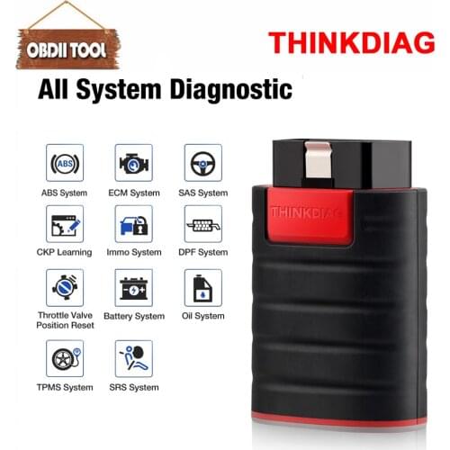 ThinkCar ThinkDiag OBD2 OBDII Code Reader All System Diagnostic Tool 15 Reset Think Diag Scanner PK X431 Easydiag 3.0 AP200