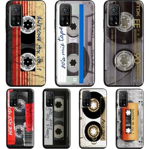Vintage Cassette tape retro style Case For Xiaomi Mi 11 Ultra 9 10 Lite Mi 10T Pro Note 10 Lite Cover For POCO X3 Pro M3 F3