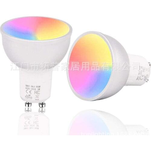 Wifi Lamp Cup Intelligent Dimming Bulb Rgbw E27 Light Gu10 Gu105.3 Led 220v Color Room Big Light Emergency Chandelier Lighting