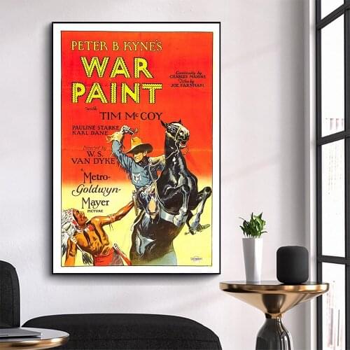 WM3111 War Paint Wonderful Classic Movie HD Silk Fabric Poster Art Decor Indoor Painting Gift