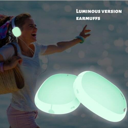 1 Pair Earpads Protective Case Luminous Edition Silicone Cover Earphone Accessories Headset Cover