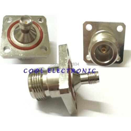 10pcs/lot SMA female jack to N female jack 4 Holes flange mount RF adapter connector
