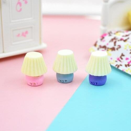 10Pcs/lot Resin Cabochon Simulation Mini Table Lamp Miniature Figurines DIY Phone Case Decoration Scrapbooking Craft Accessories