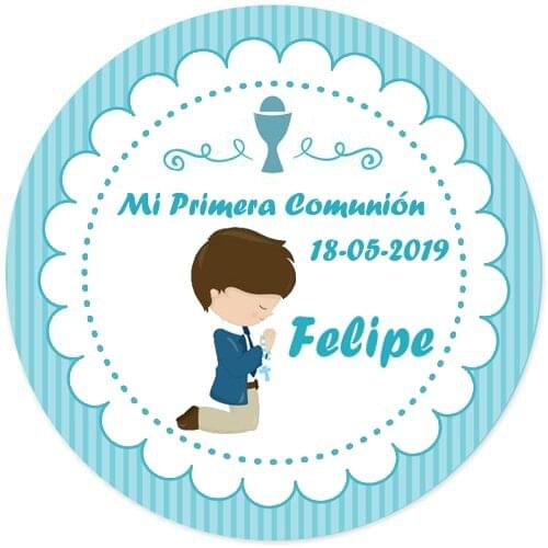 100 Pcs, Custom Personalized, Girl or boy First Communion Stickers, Personalized First Holy Communion Favor Labels,logo photo