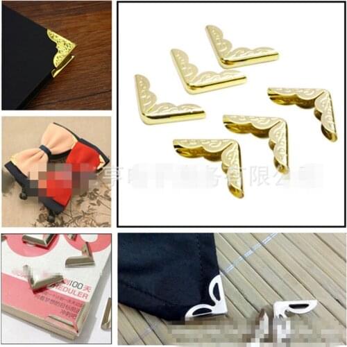 12pcs More Style Multi Colors Option Metal Book Scrapbooking Albums Menus Corner Protectors