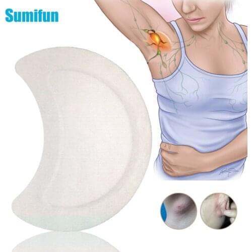 2Pcs Sumifun Lymphatic Detox Patch Neck Anti-Swelling Herbs Sticker LymphPads Medical Plaster Body Relaxation Health Care D2558