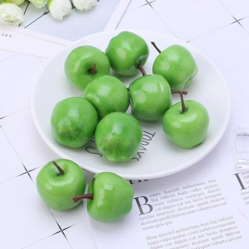 20pcs Lifelike Simulation Artificial Apple Fake Fruit Disply Home Party Decor