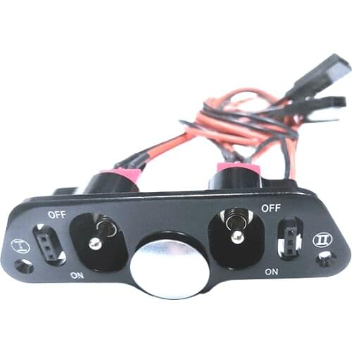 RC large Heavy Duty Dual Power Switch Anodized Aluminum Receiver Connector for RC Helicopter Engine Airplane