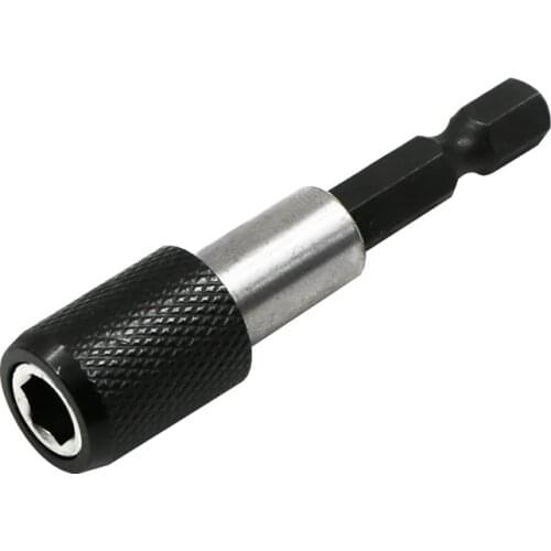 1pcs Quick Release Magnetic Bit Screwdriver Holder 1/4" Hex Shank Magnetic Cr-V Drywall Screw Bit Holder Drill Screw Tool 60mm