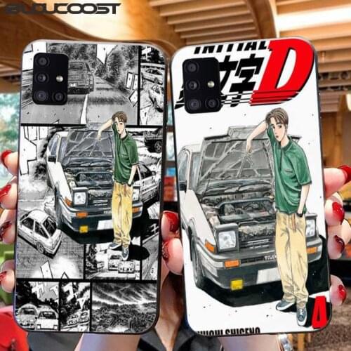 Initial D Anime Racing Car Phone Case For Samsung A10 20 30 40 50 70 10S 20S 2 Core C8 A30S A50S A7 8 9 2018 STAR