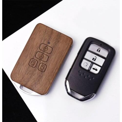 Wooden Key case for For Odyssey Remote Control Refit Wooden Car Key Fob Shell Replacement (case only)