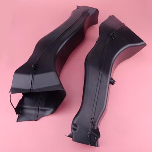 DWCX 1 Pair Black ABS Car Front Brake Air Duct Air Cleaner Tube Hose 51747343803 51747343804 fit for BMW X5 2014 2015 2016