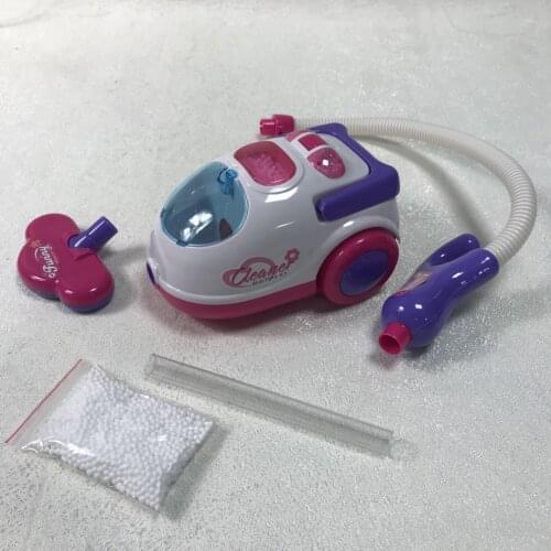Electric Vacuum Cleaner For Kids Fun Realistic Toy With Light Sound Portable Play Home Appliance Xmas Gifts