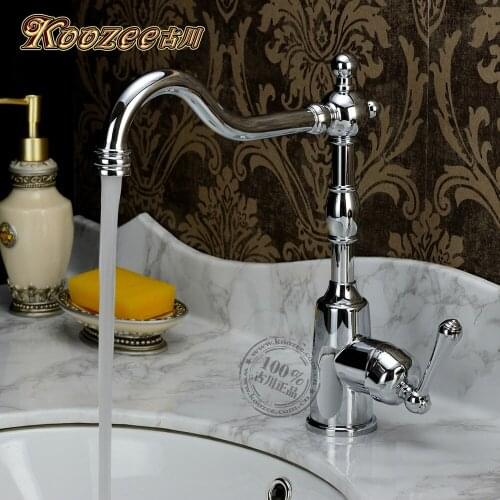 Furukawa genuine antique faucet classical faucet hot and cold faucet entire copper chrome kitchen faucet Antique