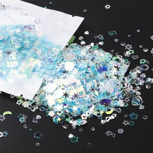 Crystal Epoxy Resin Mold Filling Filler DIY Nail Art Stickers Decoration Mixed PET Glitter Sequins New