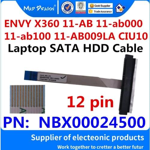 New original SSD HHD cable Hard Disk Drive Cable For HP ENVY X360 11-AB 11-ab000 11-ab100 11-AB009LA CIU10 NBX00024500 12 Pin