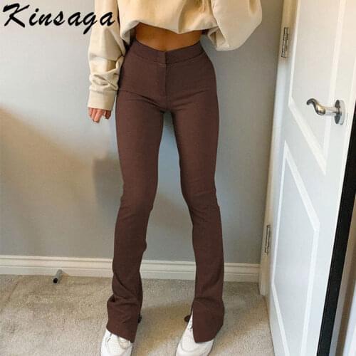 KINSAGA Women's Flared Trousers