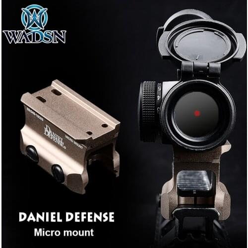 WADSN DD MICRO MOUNT Daniel Defense Tactical T1 T2 H1 H2 M5 Red Dot Metal airsoft accesorios Hunting Mount for flashlight AR15