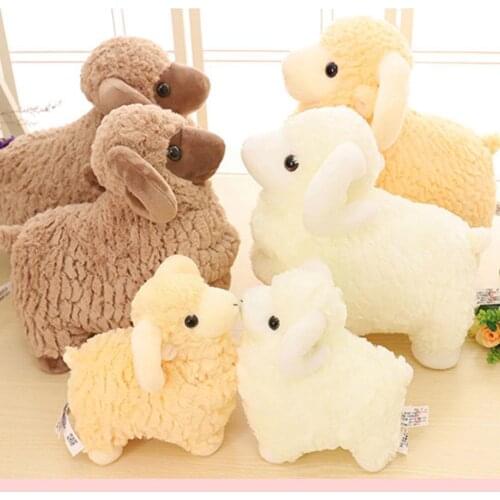 Lovely sheep Plush Toy Soft Stuffed Cute Sheep Llama For kids Decor Animal Home Dolls Gift C9E0