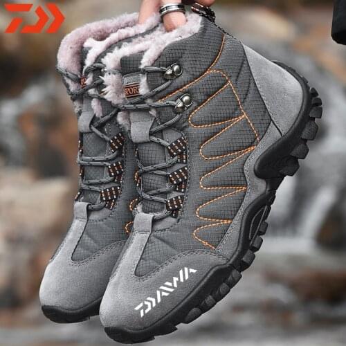 2020 Thick Warm Fishing Shoes Outdoor Winter Daiwa Man Fishing Shoes Climbing Shoes Wear-resisting Dawa Non-slip Outdoor Shoes