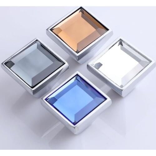 NEW Free Shipping simple Fashion clear Handle Crystal ball Drawer Dresser Cupboard Shoe Closet Pull Diamond Furniture door Knob