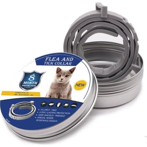 New cats and dogs 8 months anti-insect repellent anti-flea insecticide adjustable collar pet supplies