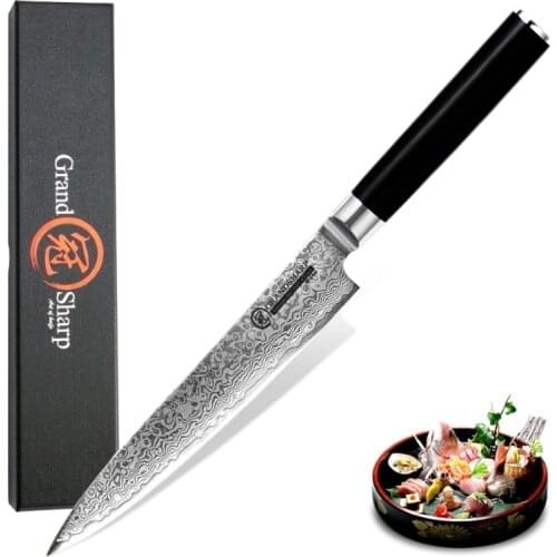 Damascus Kitchen Knife 5.9 Inch Utility Knife 67 Layers vg10 Japanese Damascus Steel Kitchen Knives Chef Knife Cooking Tools NEW