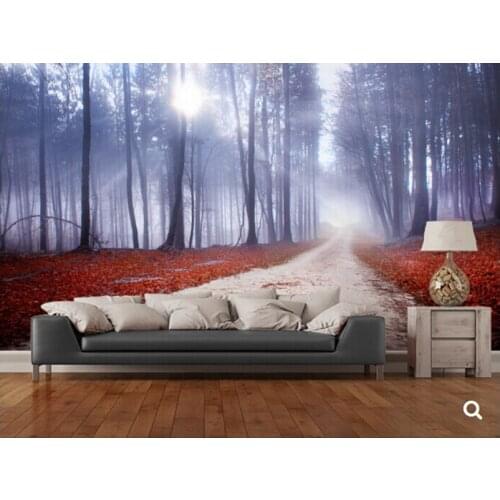 Custom natural landscape wallpaper,Mystical Forest Road,3D photo mural for living room bedroom dining backdrop papel de parede
