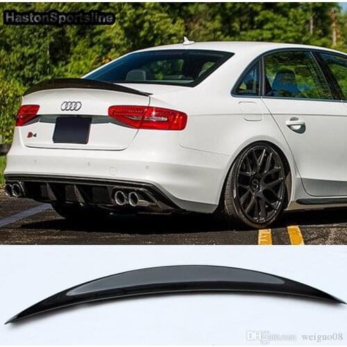 S4 HK Style Carbon Fiber Rear Spoiler Wing for Audi A4 B8.5 S4 4Door 2013~2016