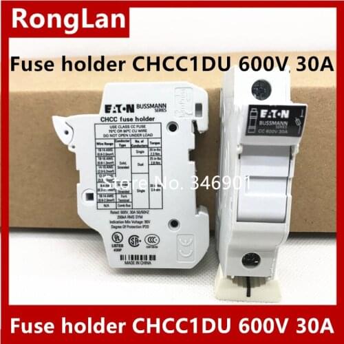 [SA]Original - - BUSSMANN fuse holder CHCC1DU 10 * 38mm 600V 30A 30A--5PCS/LOT