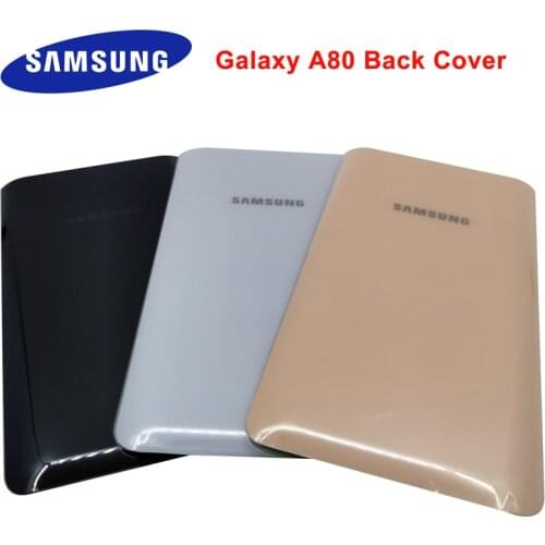 Samsung Galaxy A80 Back Battery Cover Phone Case Glass Rear Housing Cover Replacement For Samsung A 80 A805 SM-A8050 Back Cover