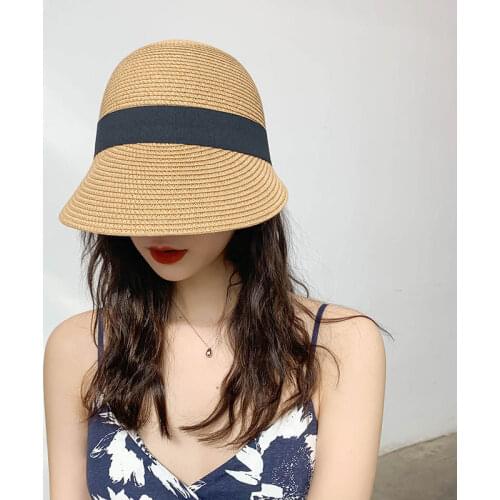 Summer Straw Sun Big Wide Brim Foldable Elegante Breathable Equestrian Hats Casual Outwear Beach Straw Hat