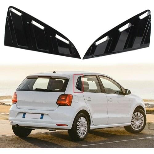 Rear Windows Triangular Cover Stickers for POLO 2011-2018 Car Exterior Window Blinds Protector Trim