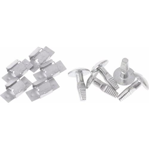QILEJVS 5 Pairs Aluminum Alloy Engine Fitting Clips Mounting Bolt Clip Under Cover For Peugeot 206 207 406 407 806 807