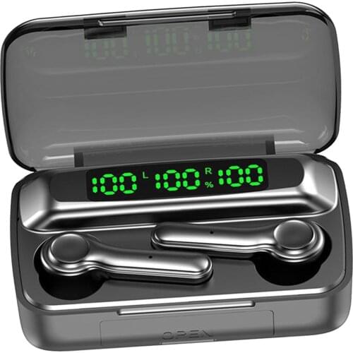 Touch Control Waterproof Bluetooth Earbuds Headsets Earphones 2000mAh Charging Box, Universal Compatibility