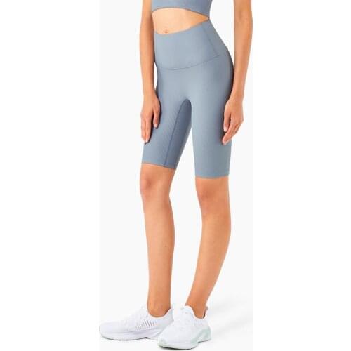 High Quality Tights Yoga Shorts Fitness High Wsist Gym Leggings Running Sports Shorts Cycling Women Ribbed High Elasticity Soft